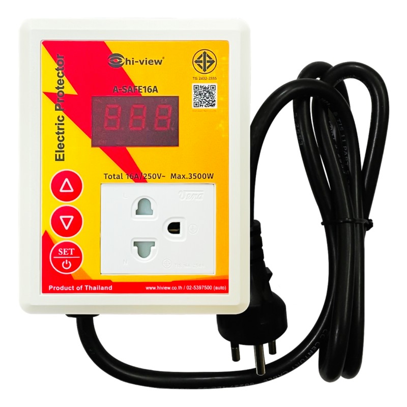 A-SAFE16A อุปกรณ์ป้องกันไฟกระชาก ไฟตก ไฟเกิน Total 16A/250V~ Max.3500W