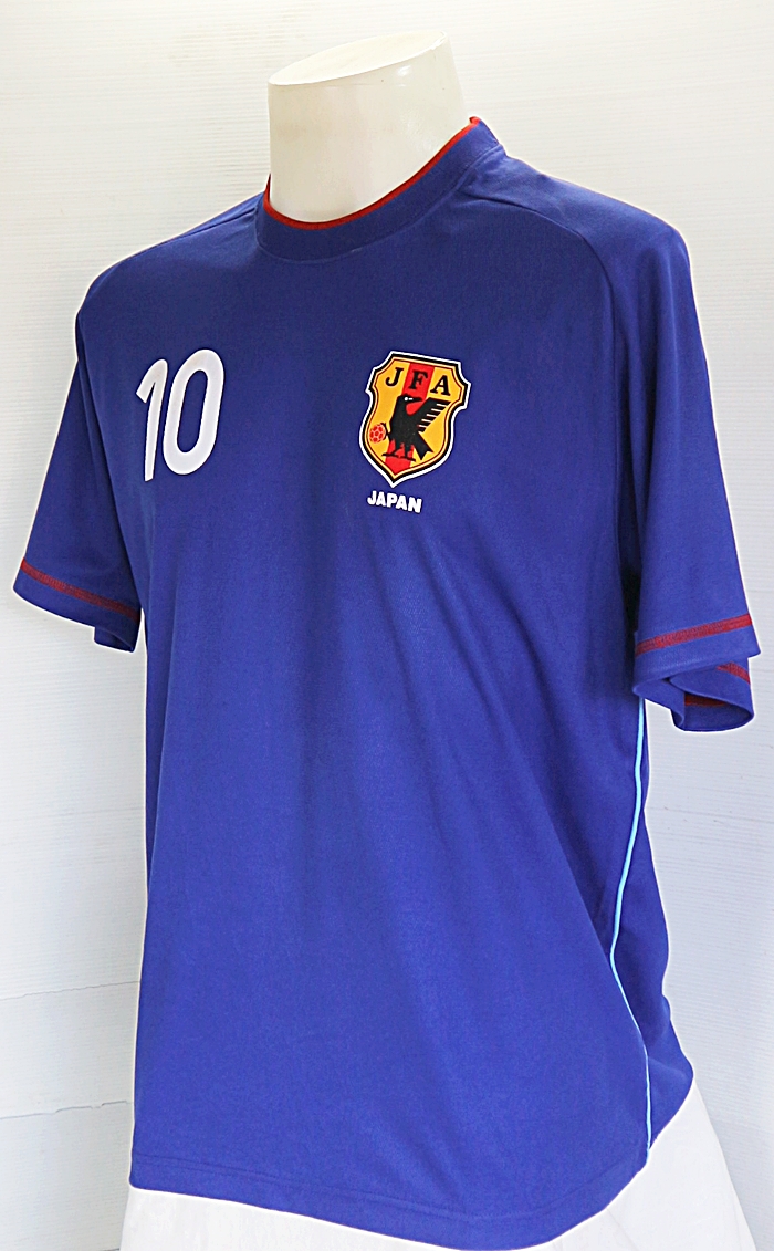 เสื้อฟุตบอลทีมชาติญี่ปุ่น No.10 SHUNSUKE NAKAMURA ไซส์ L รอบอก 44 นึ้ว