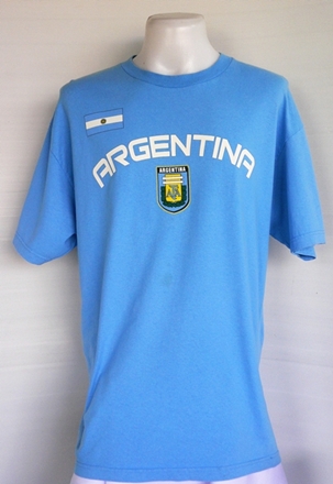 เสื้อยืดฟุตบอลทีมชาติ ARGENTINA ไซส์ L/G รอบอก 48 นิ้ว