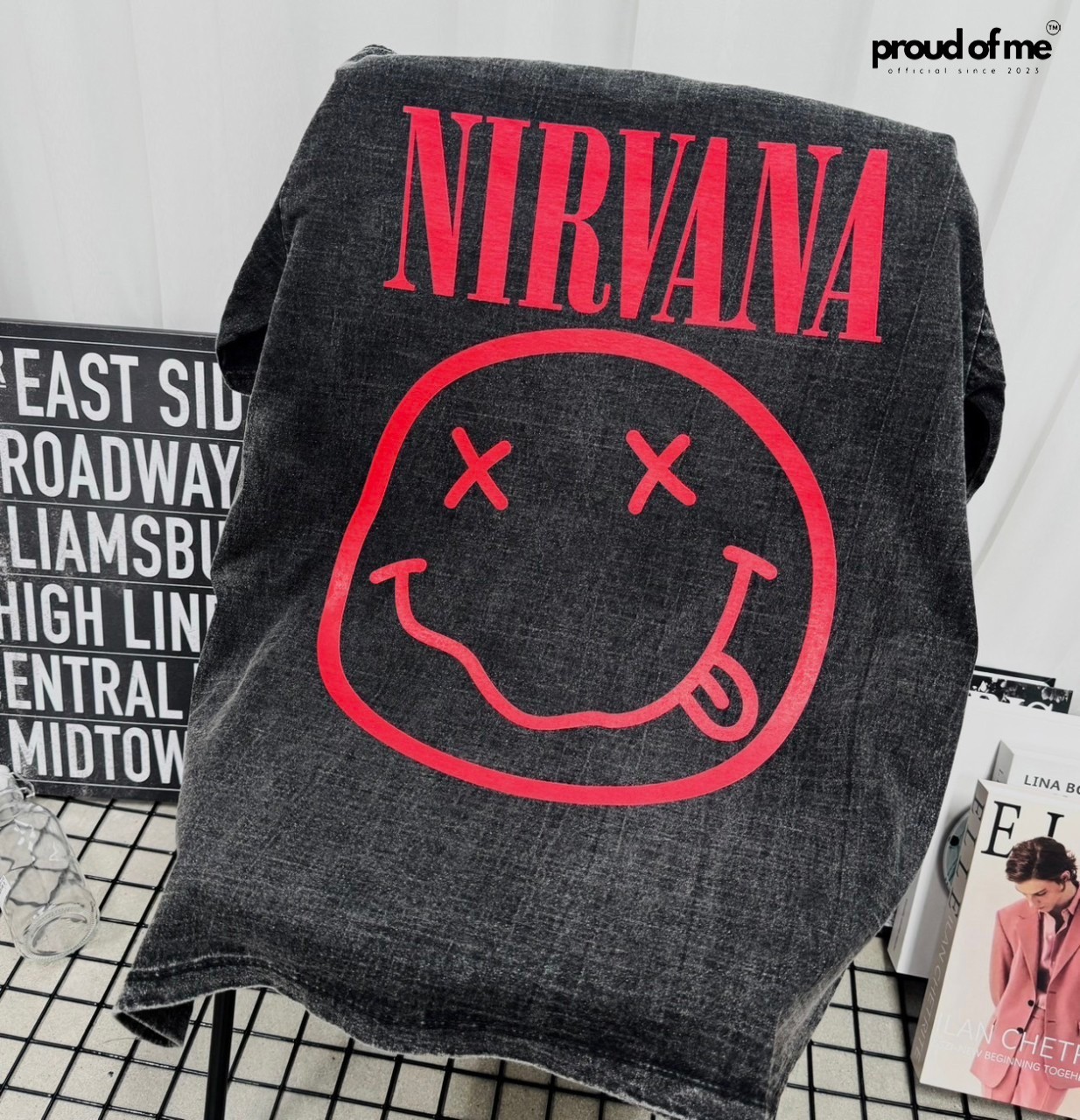 เสื้อยืดงานฟอกลาย NARVANA