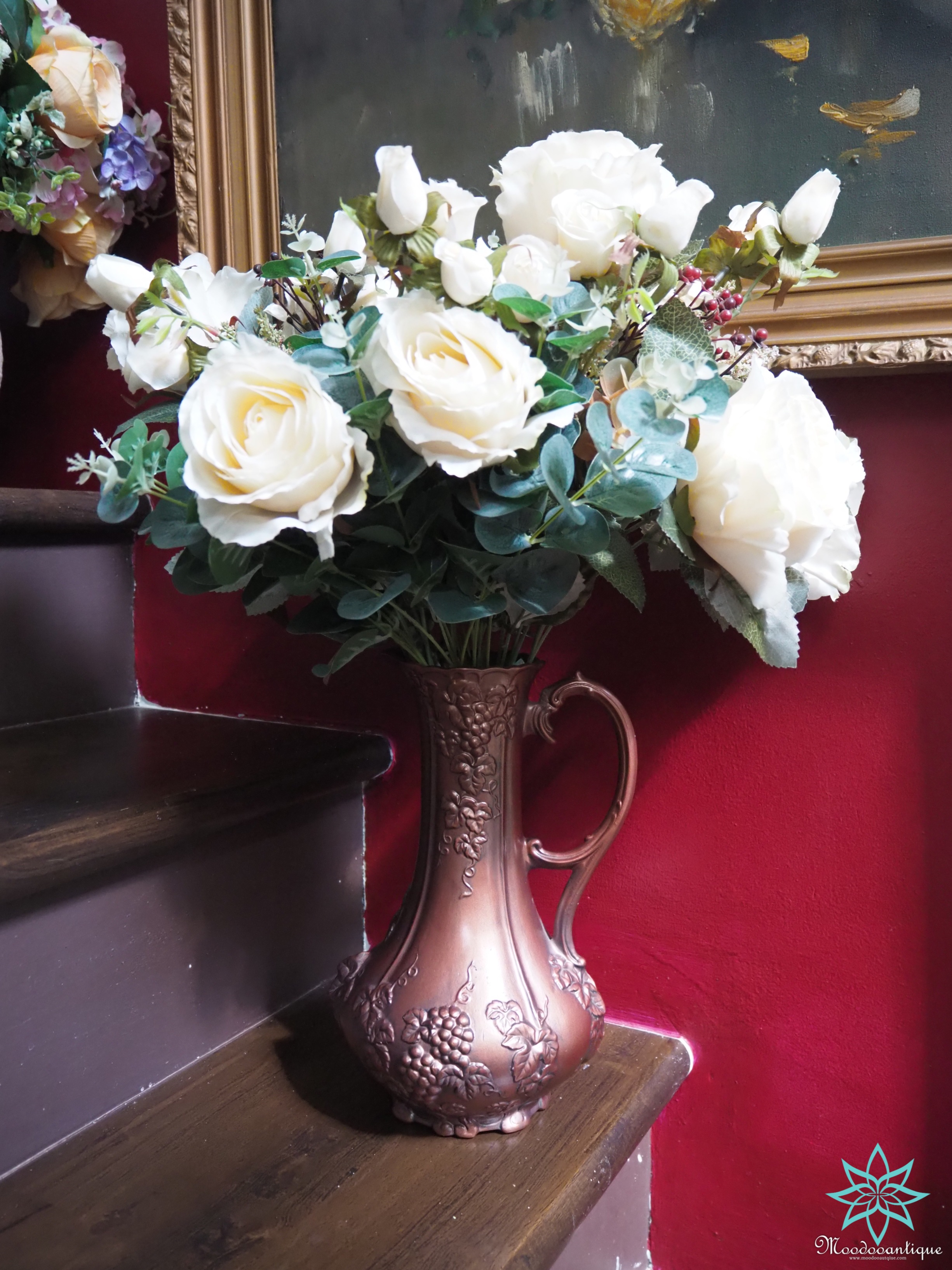 แจกันเซรามิคสีบรอนซ์