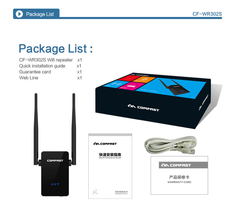 Wifi repeater Comfast CF-WR302S