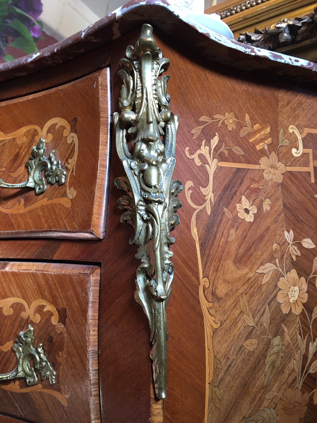 โต๊ะท๊อปหินอ่อนงานฝรั่งเศส