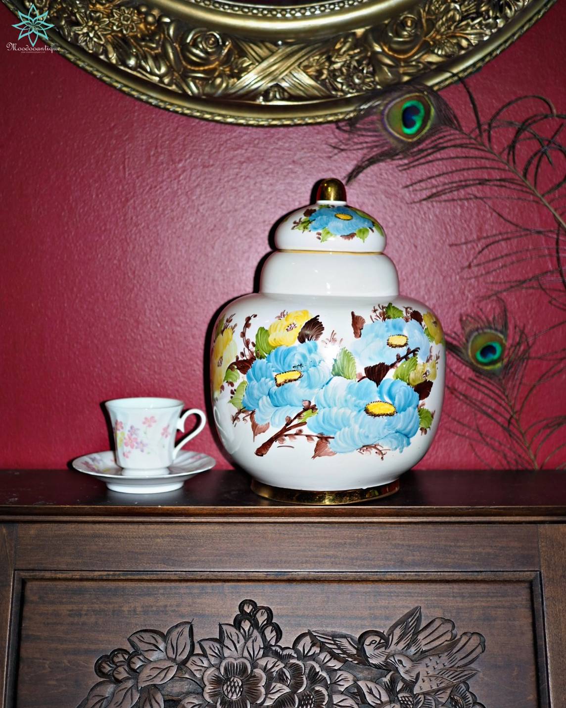 แจกันกระเบื้อง Sümerbank Made in Turkey Hand Decoration 2797