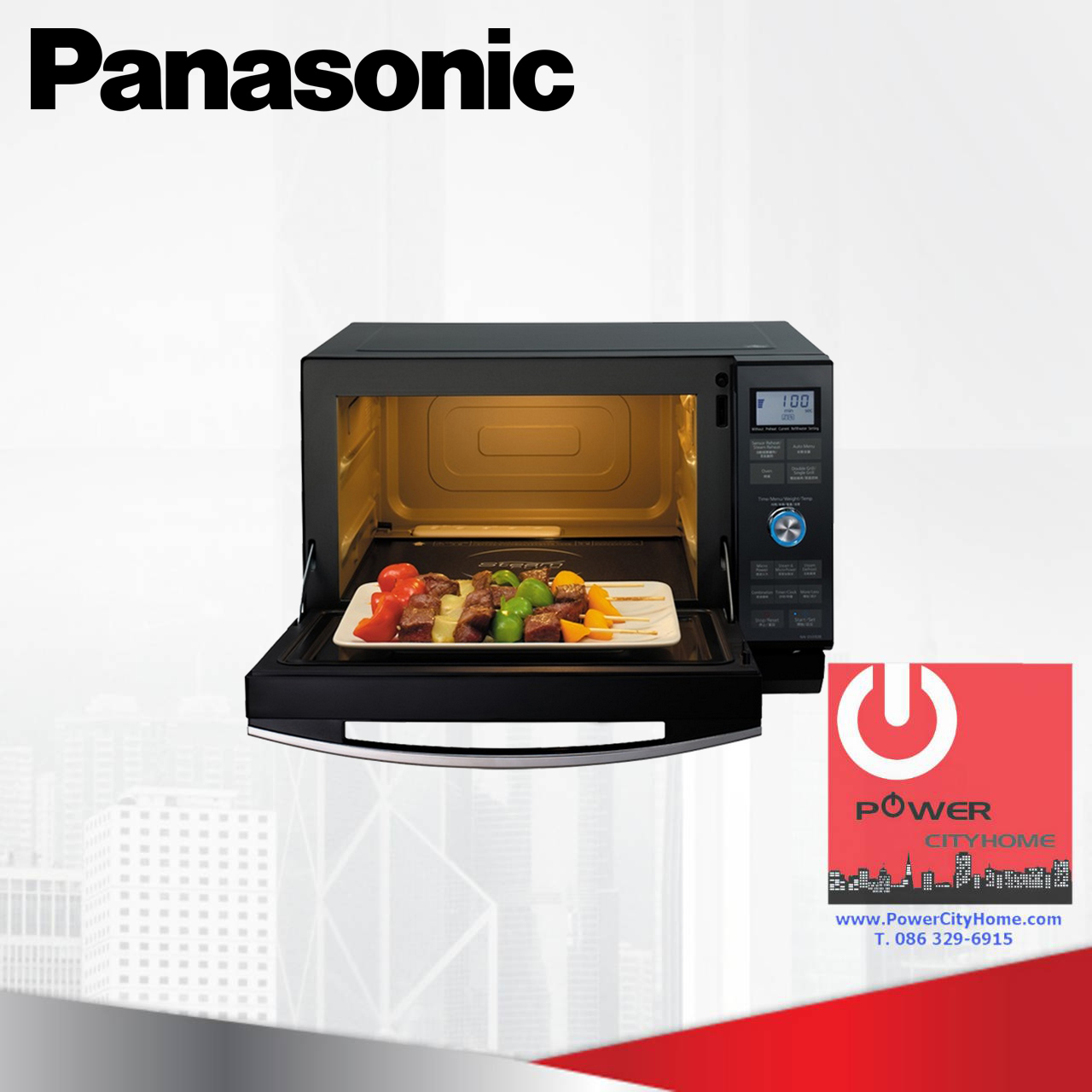 ไมโครเวฟ Panasonic 27 ลิตร ระบบไอน้ำ รุ่น NN-DS592B