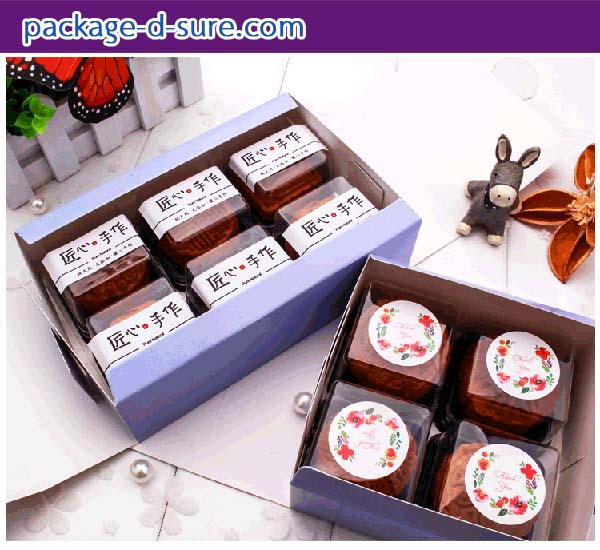 กล่องสี่เหลี่ยมจัตุรัส เปิดบน 13.5x13.5x5 สีม่วงอ่อน ลาย the rabbit for you