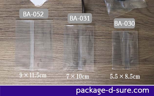 ถุงซีลกลาง ขอบหยัก 5.5x8.5 เนื้อใส แพ็ค 100 ใบ