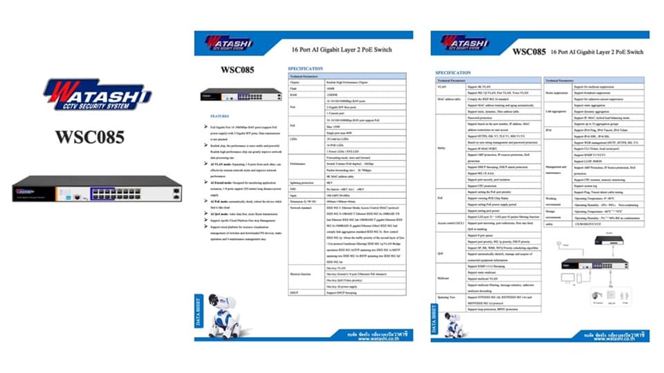Watahi Switxh HUB รุ่น WSC085