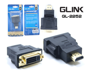 GLINK box.ตัวแปลง GL2252 DVI 24+5 (F) TO HDMI (M)Glink