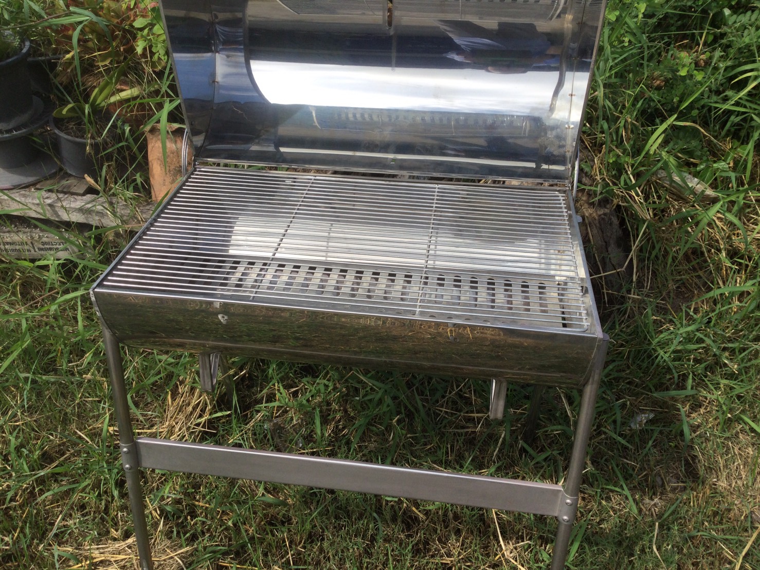 เตาปิ้งย่างสแตนเลส 304 รุ่นชายใหญ่(แบบมีฝาปิด) ขนาด 73 ซม.