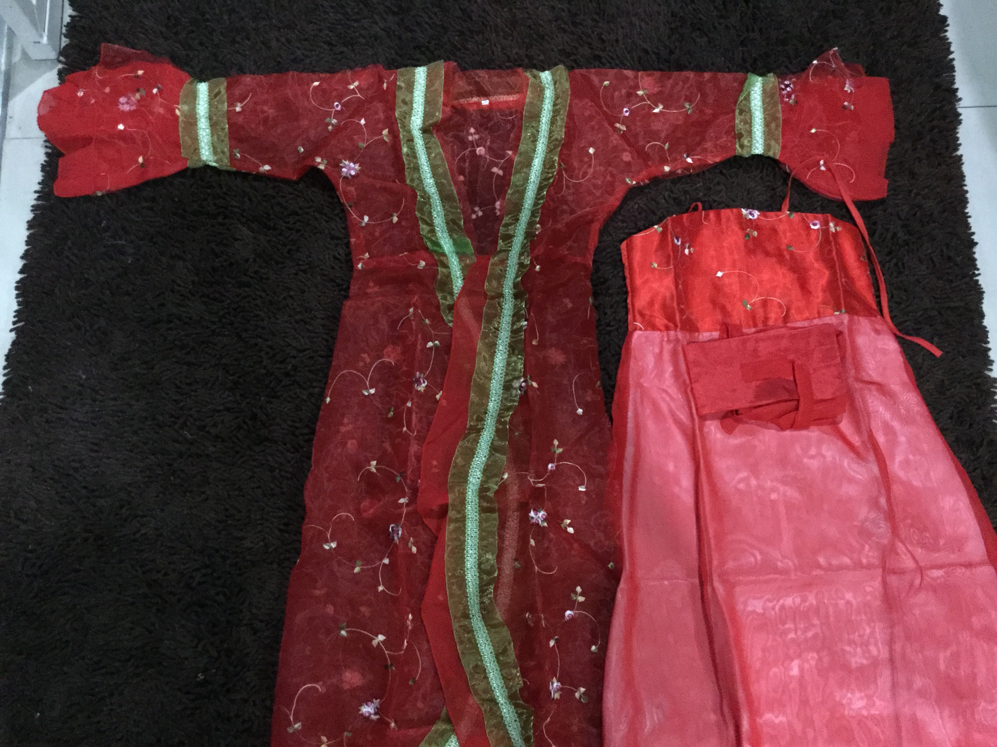 ชุดจีนเด็กฮั่นสีแดง รหัส VO110 สินค้าพร้อมส่ง