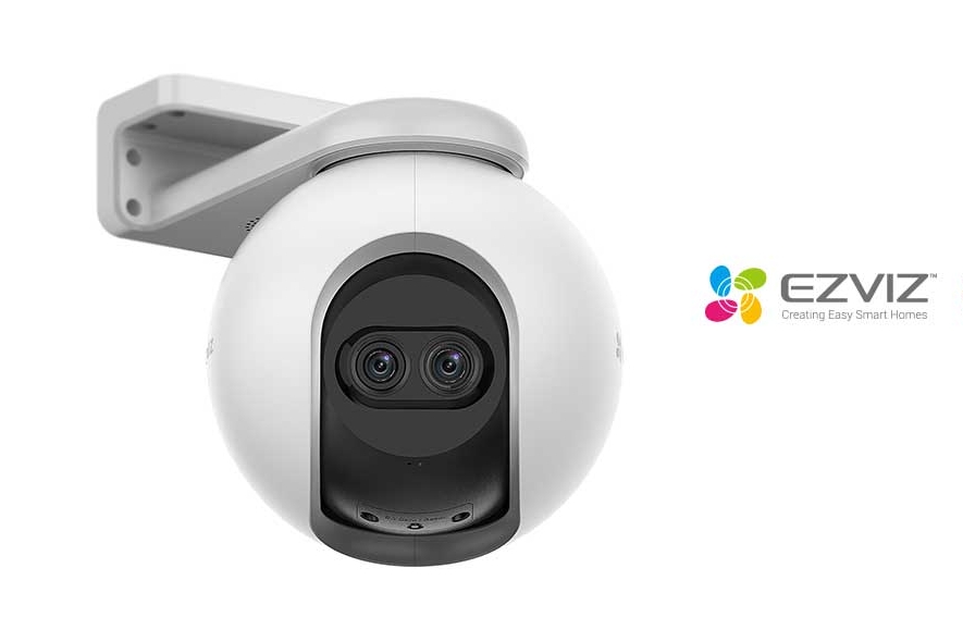 C8PF Ezviz 2MP Dual-Lens PT Wi-Fi Camera H.265 พูดคุยโต้ตอบได้ รองรับ เมมโมรี่การ์ดถึง 512 GB