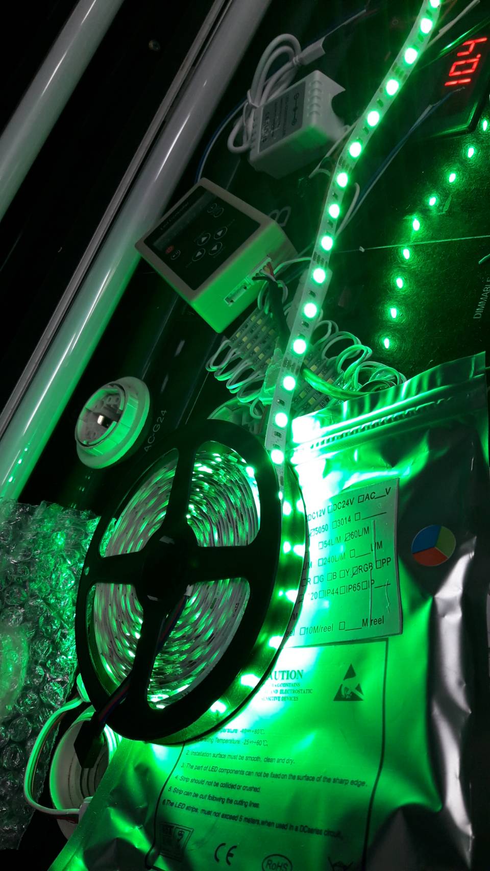 Led light strip 6m. ไฟแสดงสถานะสีแดง สีเขียว สำหรับติดที่แขนไม้กั้น *** เฉพาะ LED นะคะ