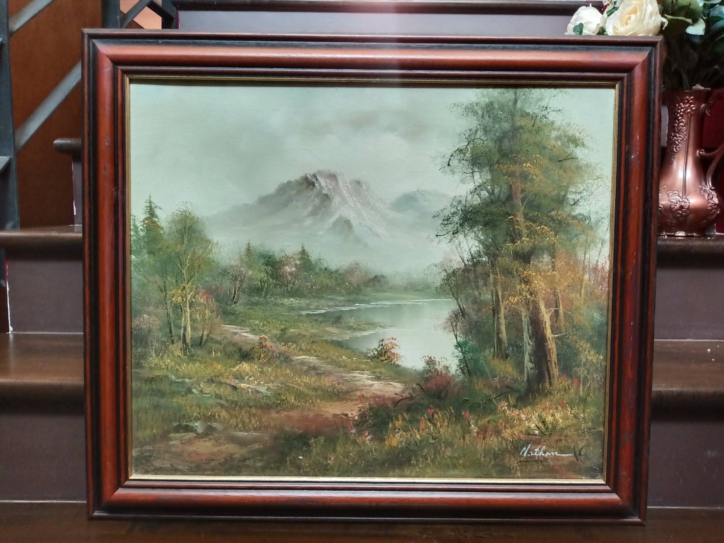 ภาพวาดทิวทัศน์สีน้ำมันศิลปินต่างชาติ