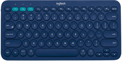 WIRELESS KEYBOARD (คีย์บอร์ดไร้สาย) K380-KB+STICKER(BLUE)