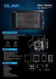 ตู้ RACK GLINK CABINET RACK/Rack 6U 19"/GC6U 45 BLACK/WHITE