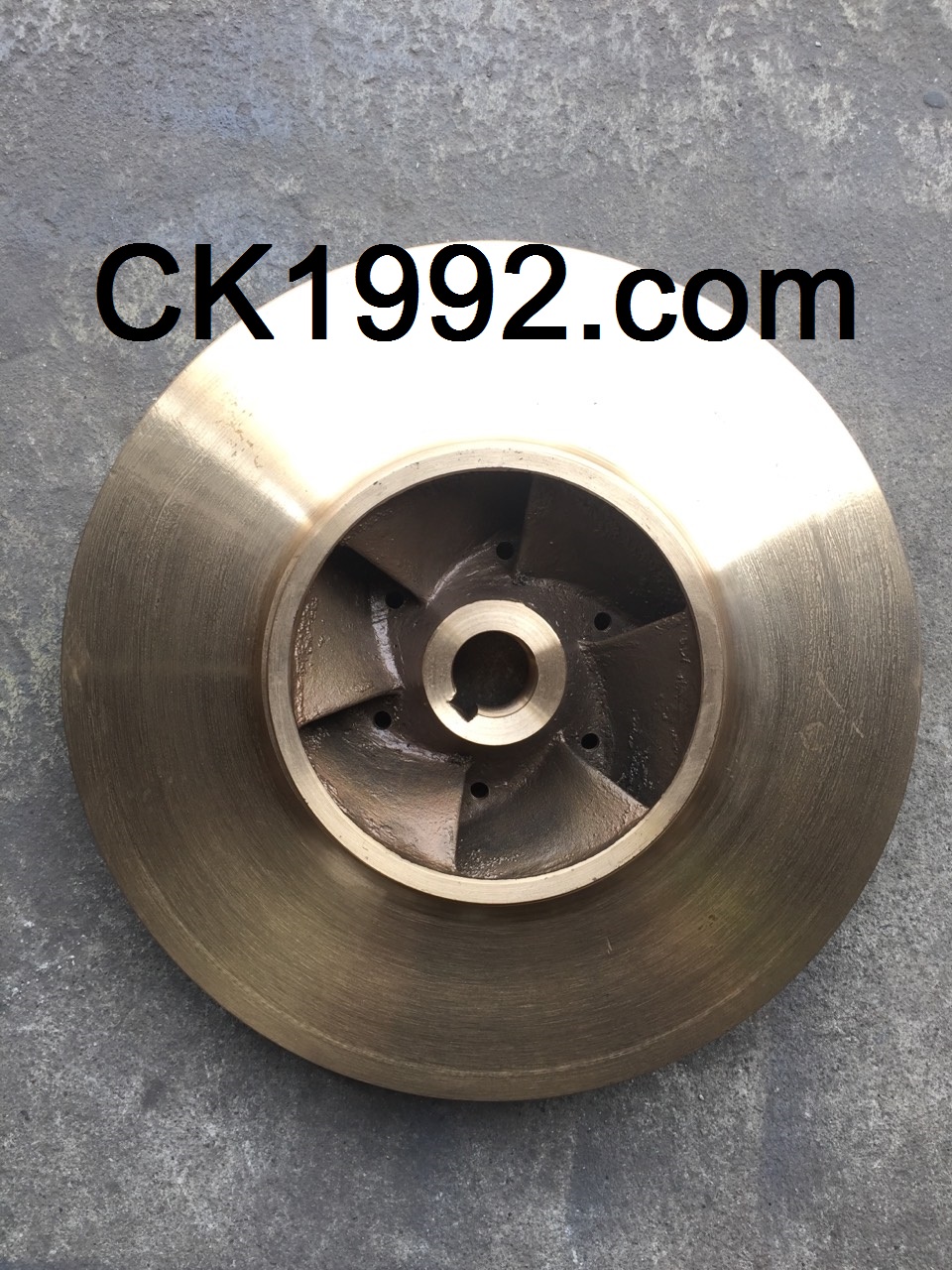 ใบพัดปั๊มน้ำทองเหลือง งานสั่งทำตามตัวอย่าง (Impeller Pump)