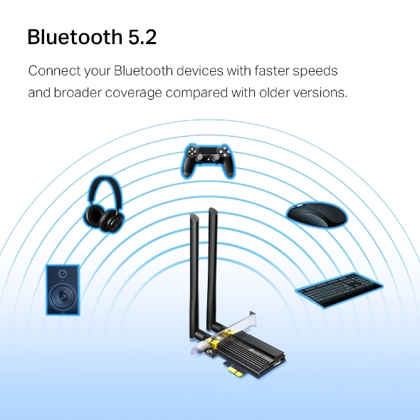 Archer TX50E AX3000 Wi-Fi 6 Bluetooth 5.3 PCIe Adapter