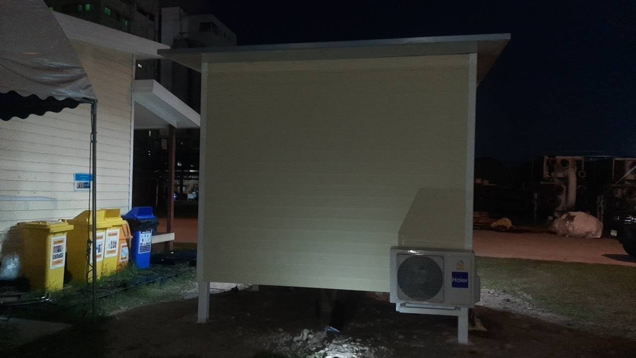 บ้านน็อคดาวน์ขนาด 2*3 เมตร พร้อมกันสาด ระเบียงด้านหน้า UC-K05 *** รวมค่าจัดส่ง