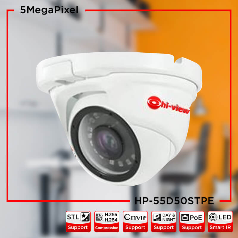 HP-55D50STPE คมชัด 5 ล้านพิกเซล Starlight ภาพสีแม้ที่แสงน้อย SMD LED 10-30 M.