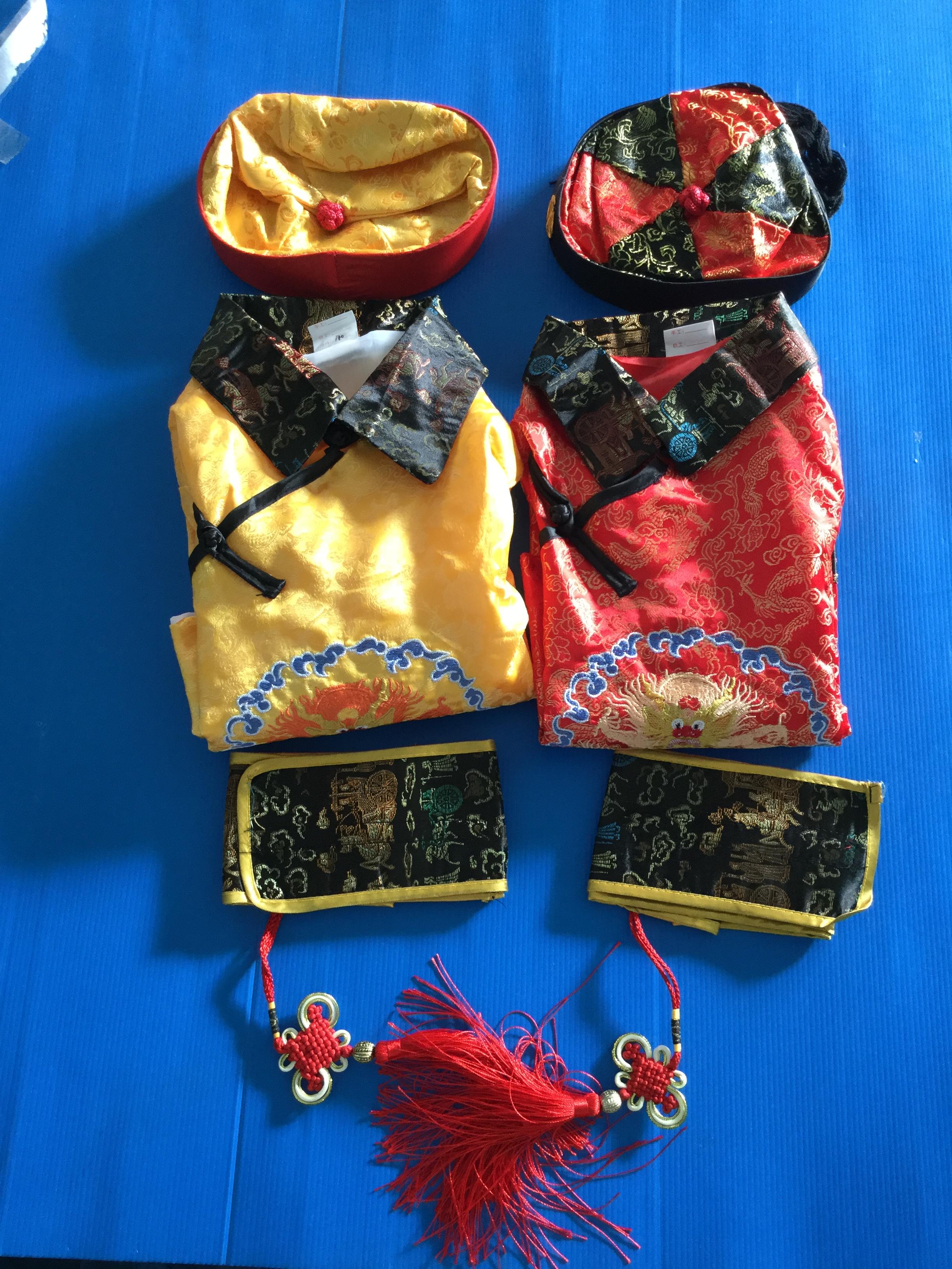 ชุดองค์ชายราชวงค์ชิง สีเหลืองทอง รหัส HV75