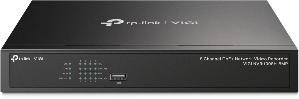 VIGI NVR1008H-8MP VIGI 8 Channel PoE+ Network Video Recorder