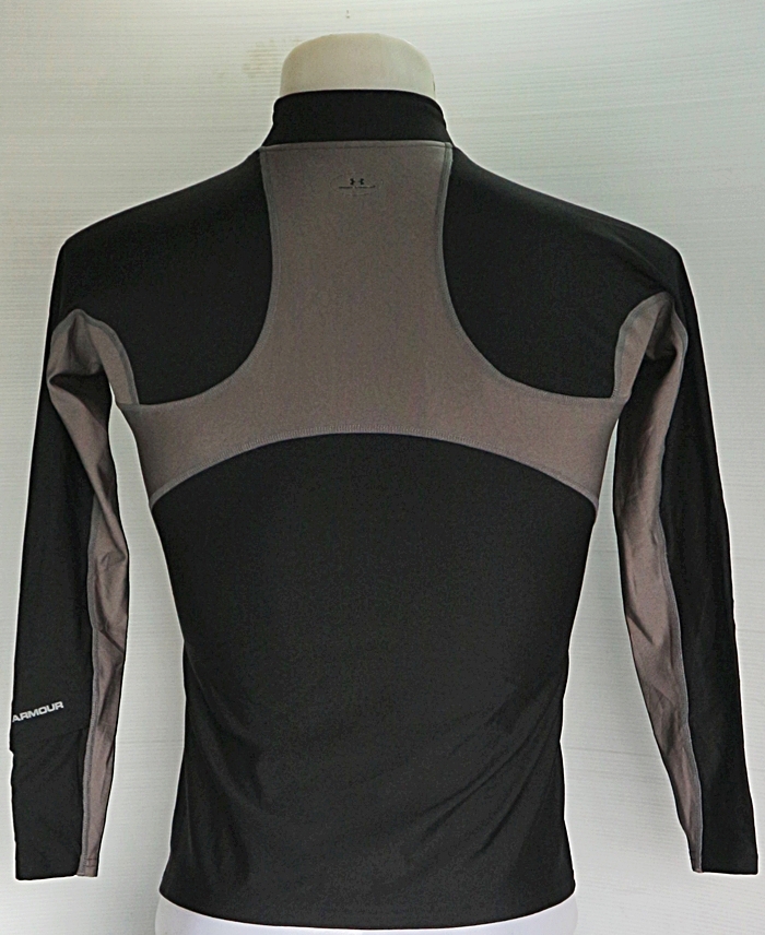 เสื้อรัดกล้ามเนื้อ UNDER ARMOUR แขนยาว สีดำเทา ไซส์ S