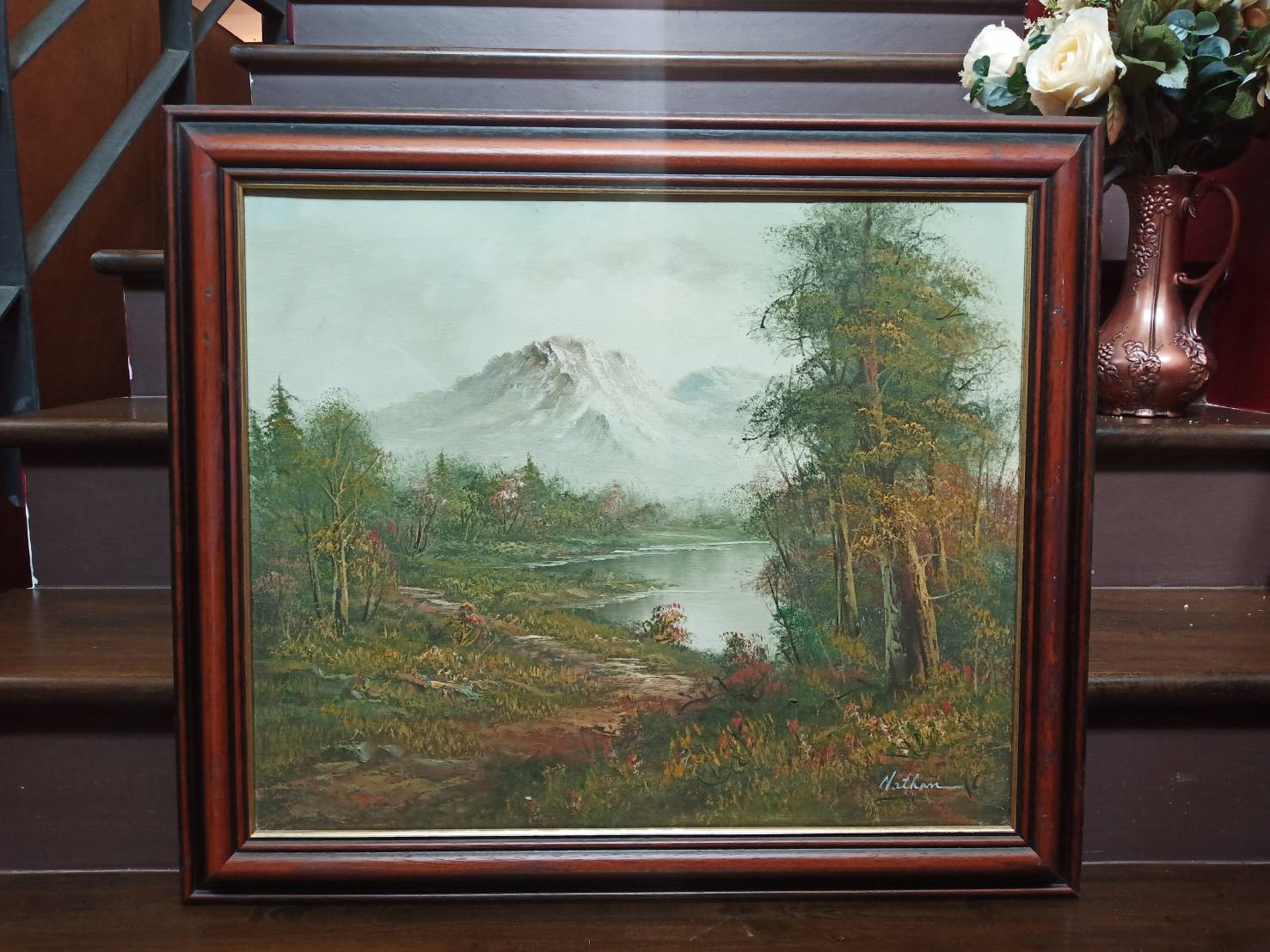 ภาพวาดทิวทัศน์สีน้ำมันศิลปินต่างชาติ