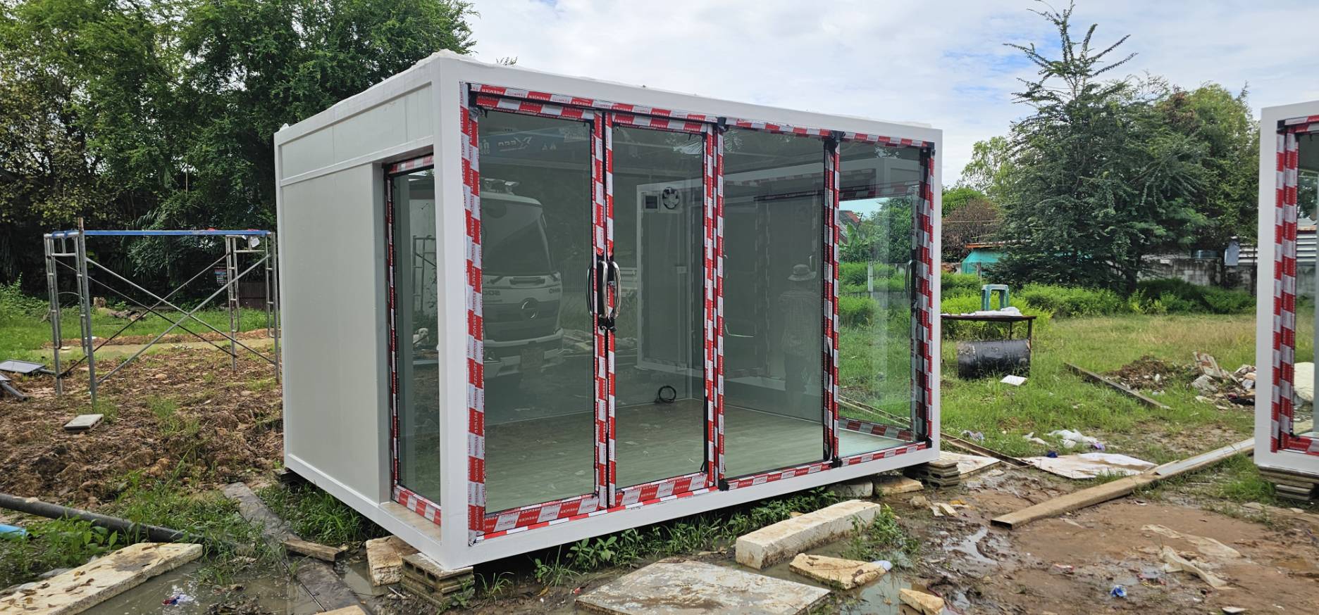 House Knockdonw UN-F04 3 เมตร *4 เมตร ** รับประกันสินค้า 1 ปี ส่งโดยรถเฮี๊ยบ ค่าจัดส่ง 18000