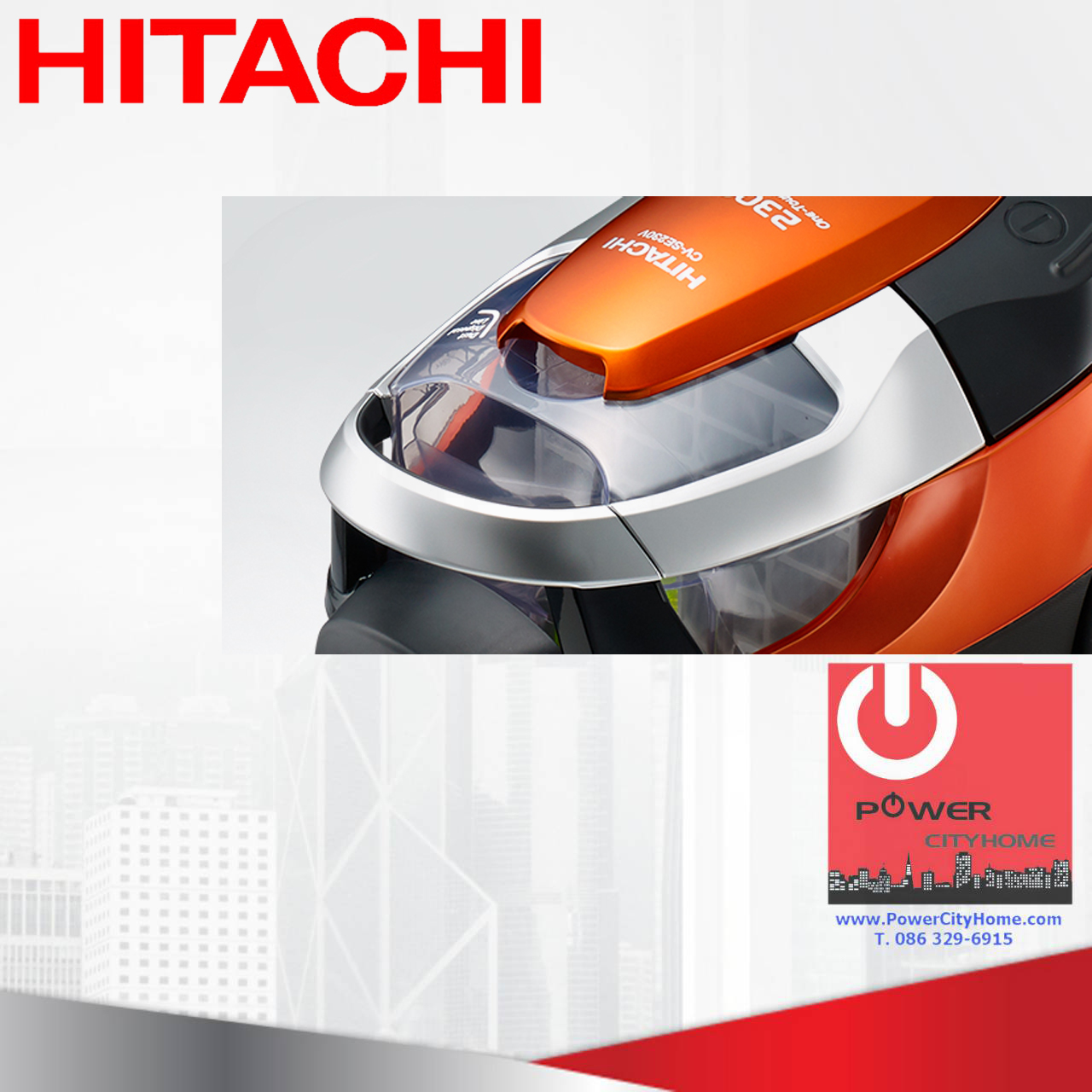 เครื่องดูดฝุ่นแบบกล่อง ไซโคลน (2 ลิตร) ฮิตาชิ 2,300 วัตต์ รุ่น CV-SE230V