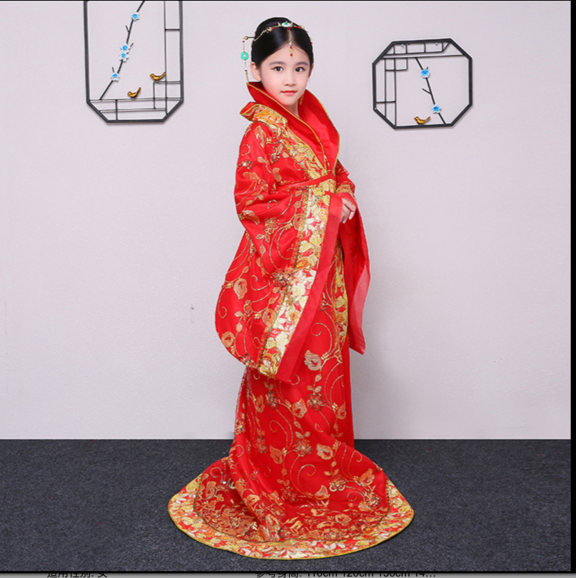 ชุดองค์หญิงราชวงศ์ถัง สีแดง. รหัสFIN 158 สินค้าพร้อมส่ง