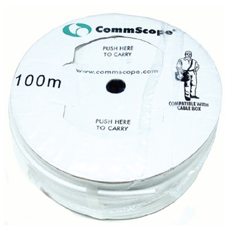 CommScope-สายนำสัญญาณสำหรับระบบติดตั้งจานดาวเทียม และระบบทีวีในตึก/ dBy SINCE 1999/ SAT6DSBV100
