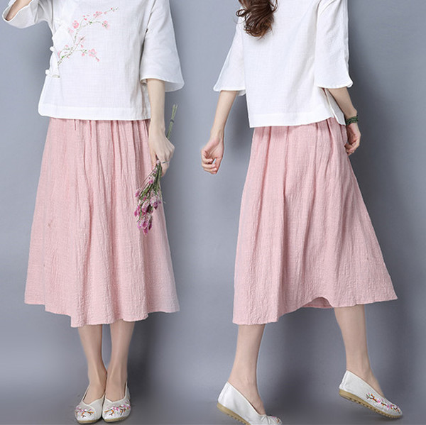 กระโปรงผ้าฝ้าย 100 % รหัส VA 62 พร้อมส่ง