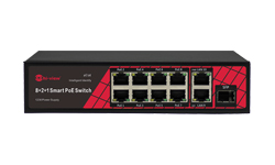Smart PoE Switch 10 Port Hiview รุ่น HG-SW10 2P8-SFP