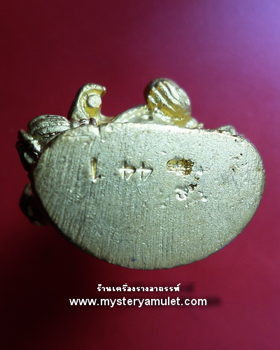 พระพิฆเณศวรลอยองค์ชุบทองพ่นทราย พิมพ์ใหญ่ ครูบากฤษณะ สำนักสงฆ์เวฬุวัณ จ.นครราชสีมา เทพเจ้าแห่งความสำเร็จ