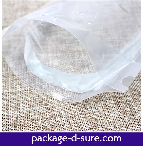 โปรโมชั่น//ถุงซิปตั้ง กึ่งขุ่น 9x14+3 แพ็ค 45 ใบ / ใบละ 1.35