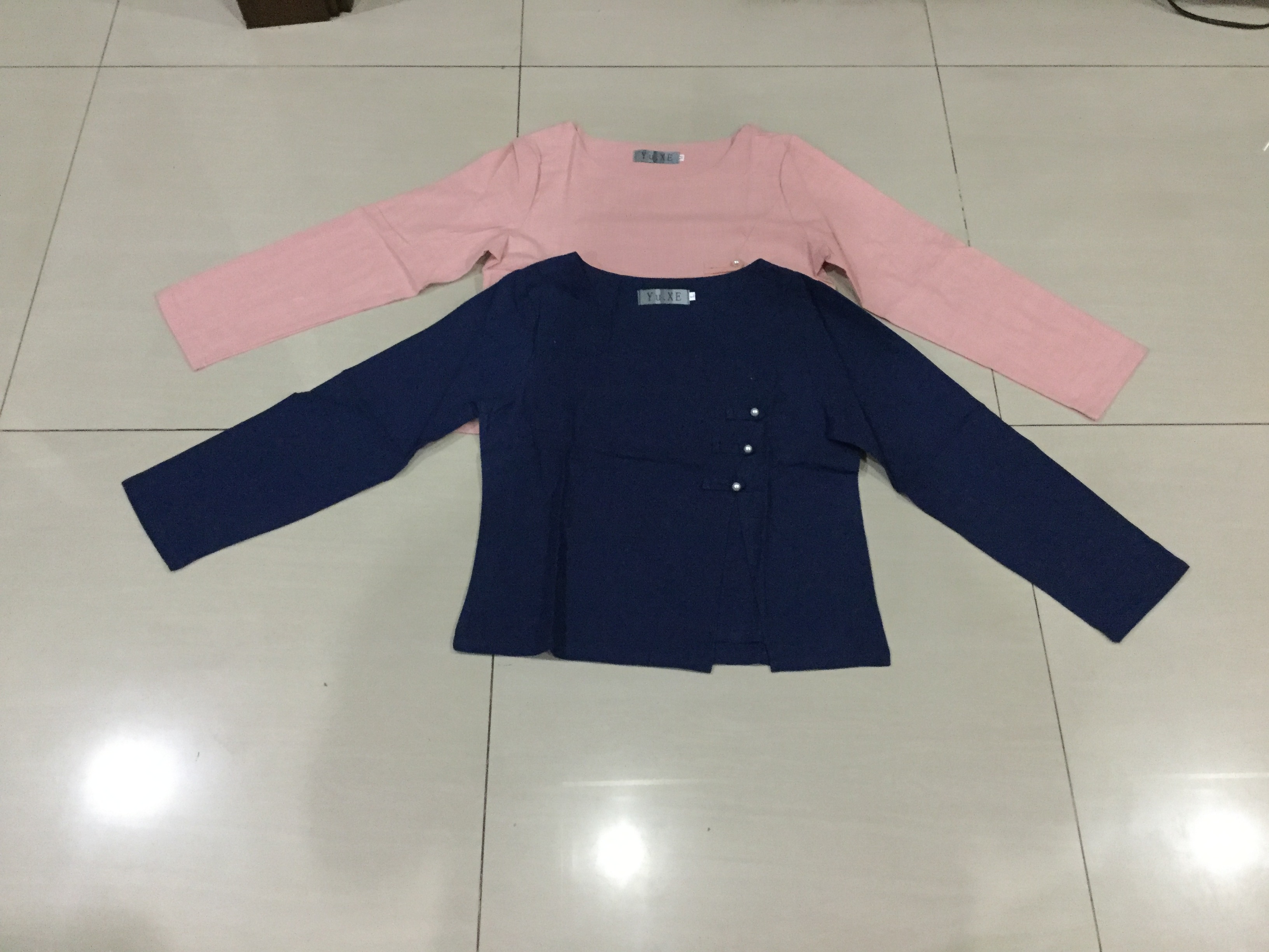 เสื้อผ้าฝ้าย เนื้อดี ใส่สบาย รหัส SY 48 สีชมพู