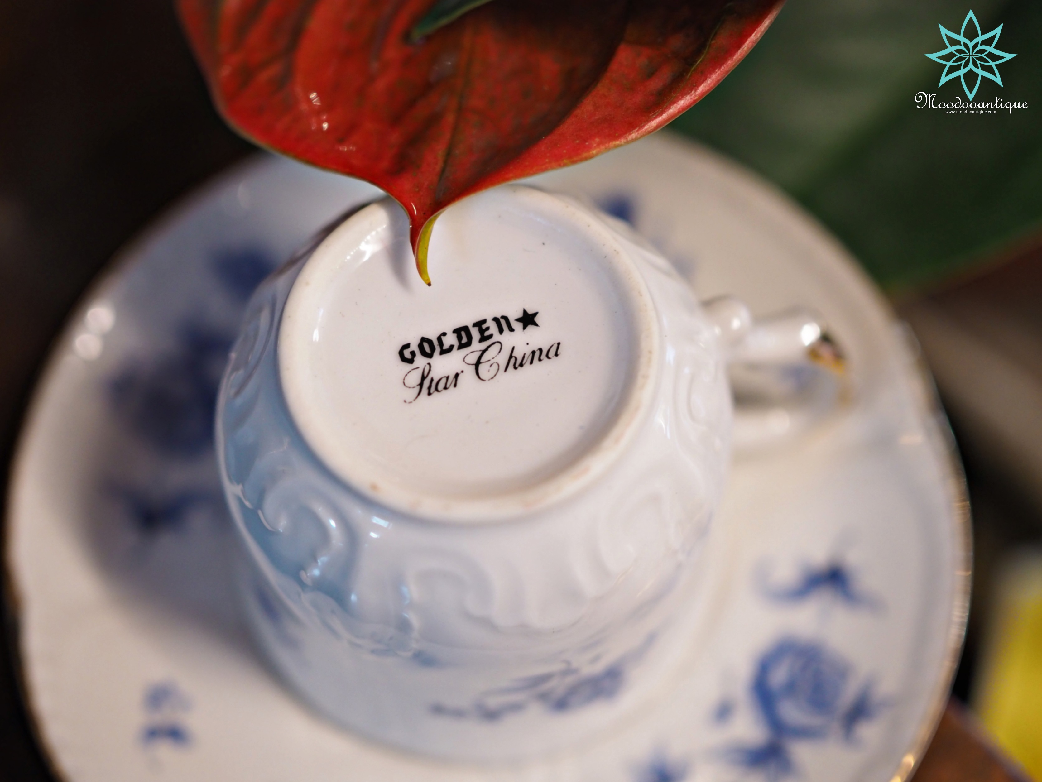 ชุดกาแฟ ลายกุหลาบฟ้า Japan