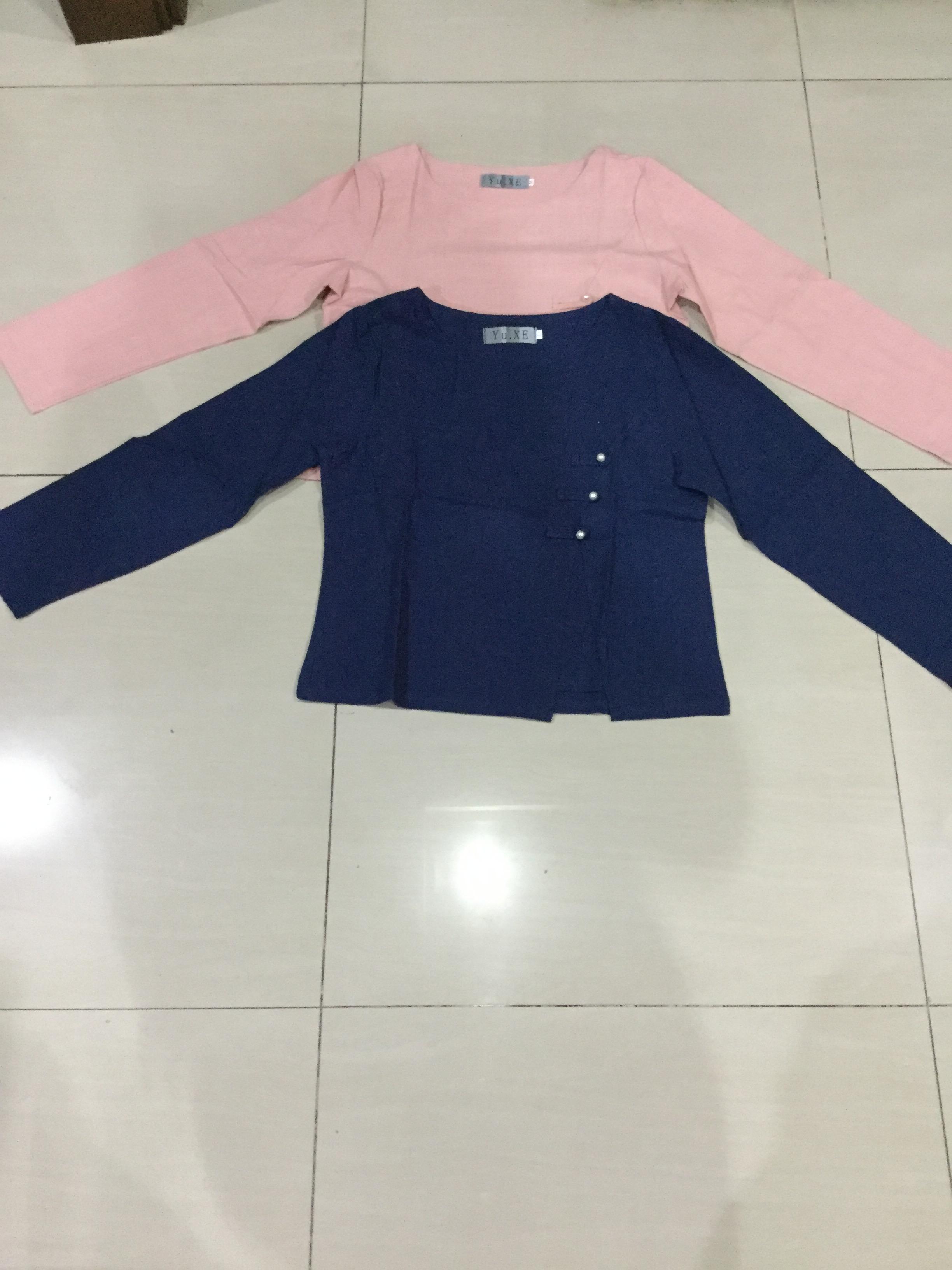 เสื้อผ้าฝ้าย เนื้อดี ใส่สบาย รหัส SY 48 สีชมพู