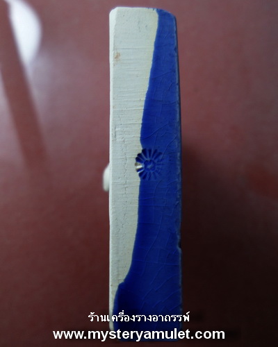 เทพจำแลงภมร เนื้อเคลือบสีน้ำเงิน หลังแมงมุมดักทรัพย์ (พิมพ์ใหญ่) ครูบากฤษณะ สำนักสงฆ์เวฬุวัณ จ.นครราชสีมา ตอกโค๊ดทุกองค์