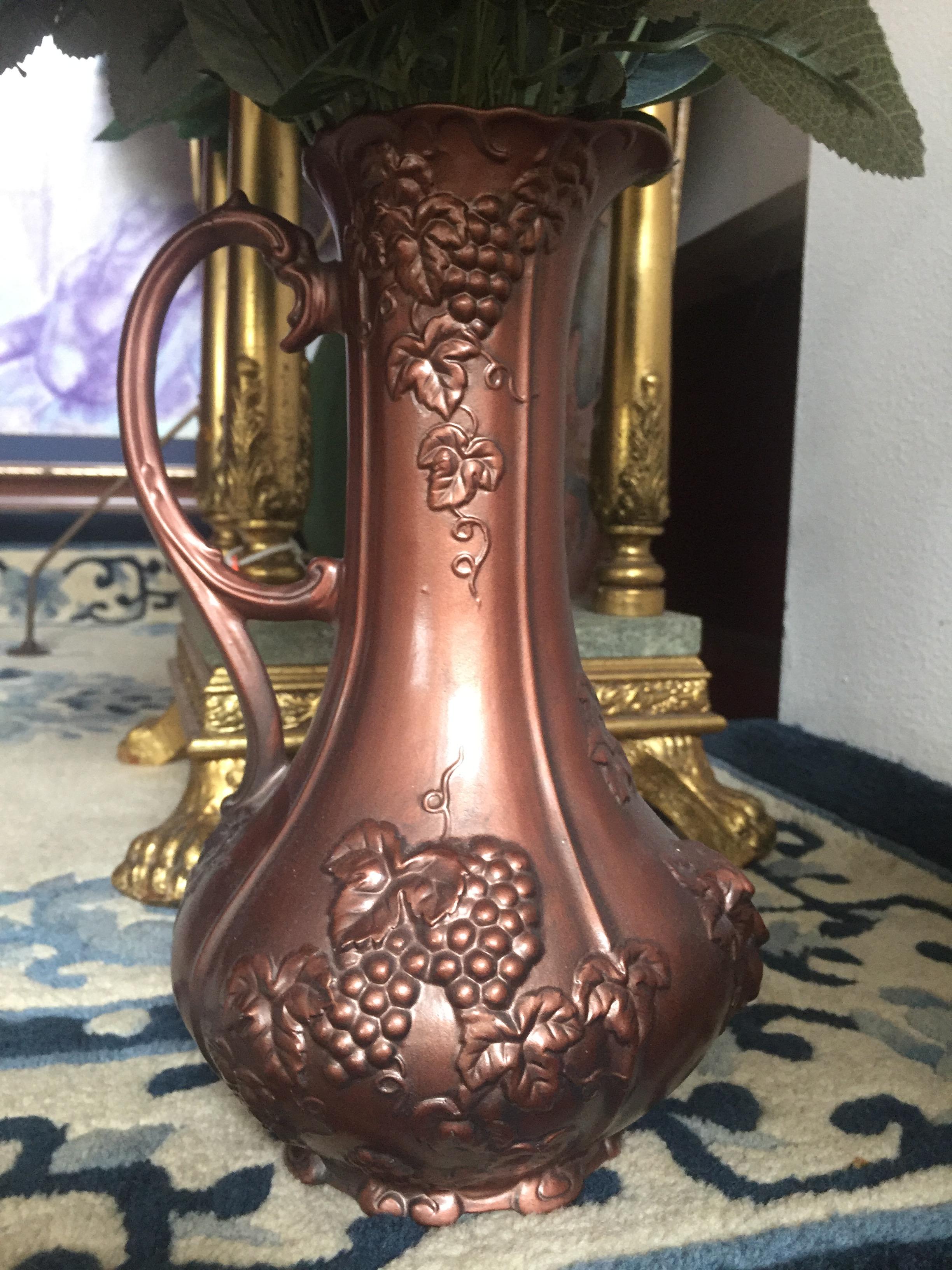 แจกันเซรามิคสีบรอนซ์