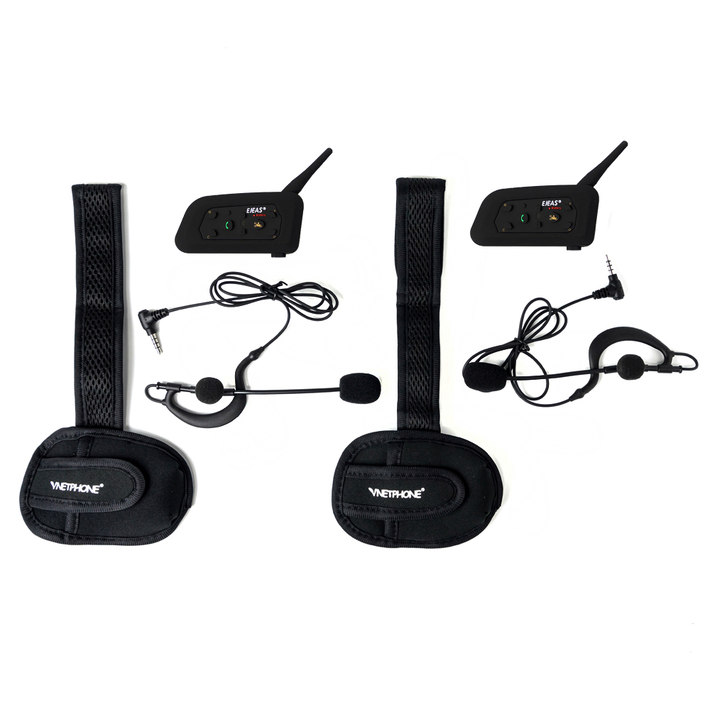 Vnetphone Ejeas V6C Referee Intercom บลูทูธอินเตอร์คอม อุปกรณ์สำหรับผู้ตัดสินกีฬา (แพคคู่)