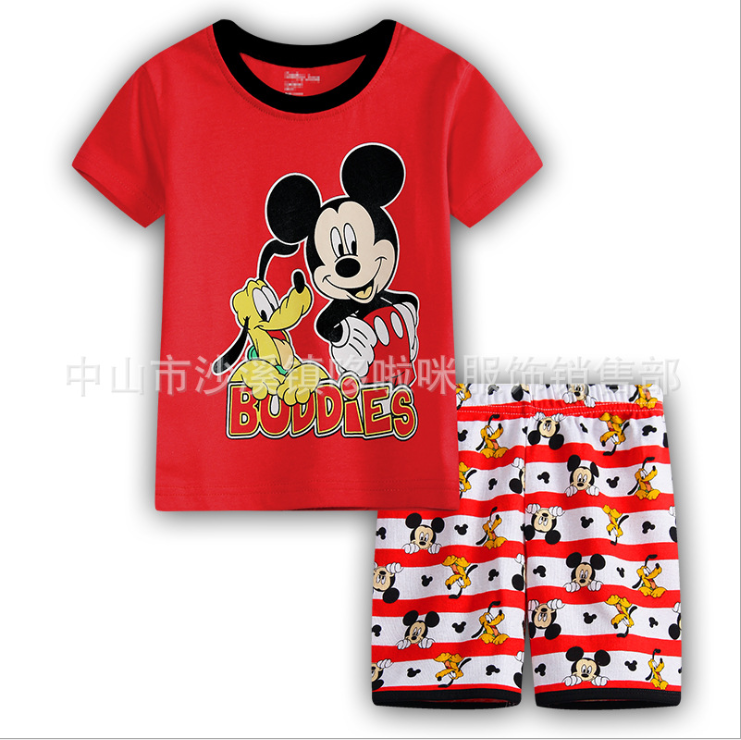 ชุดนอนเด็กเล็ก แขนสั้น ขาสั้น Size 90,95,100