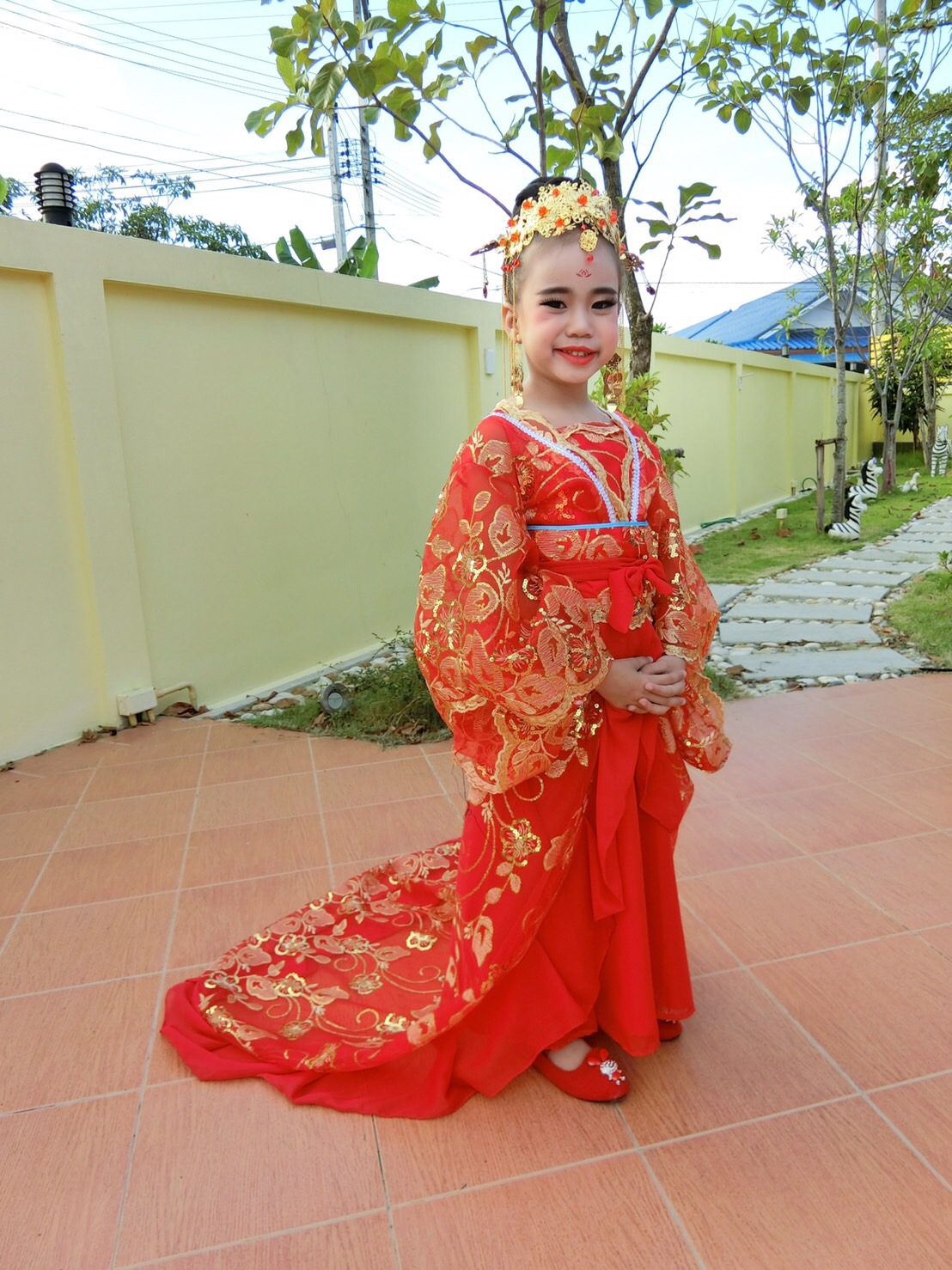 ชุดจีนเด็ก รหัส C126 สินค้าพร้อมส่ง