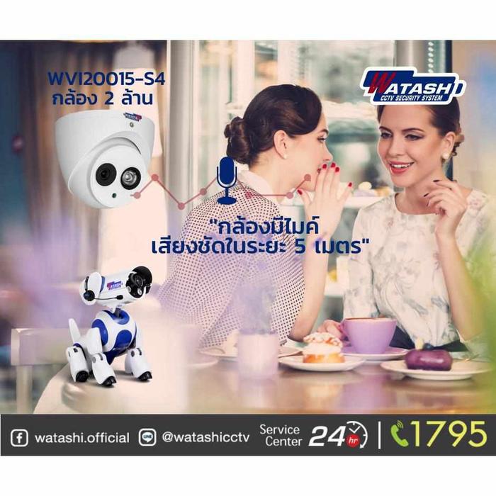 กล้องวงจรปิด รุ่น WVI20015-S5 2.0 MP HDCVI IR Eyeball Camera กล้องมีไมค์