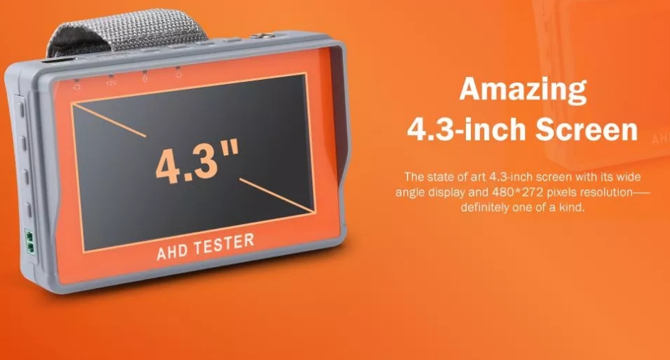 เครื่องวัดสัญญาณ กล้องวงจรปิด รองรับกล้อง HD, AHD, TVI, CVI, CVBS รองรับกล้อง 5 ล้าน CCTV TESTER