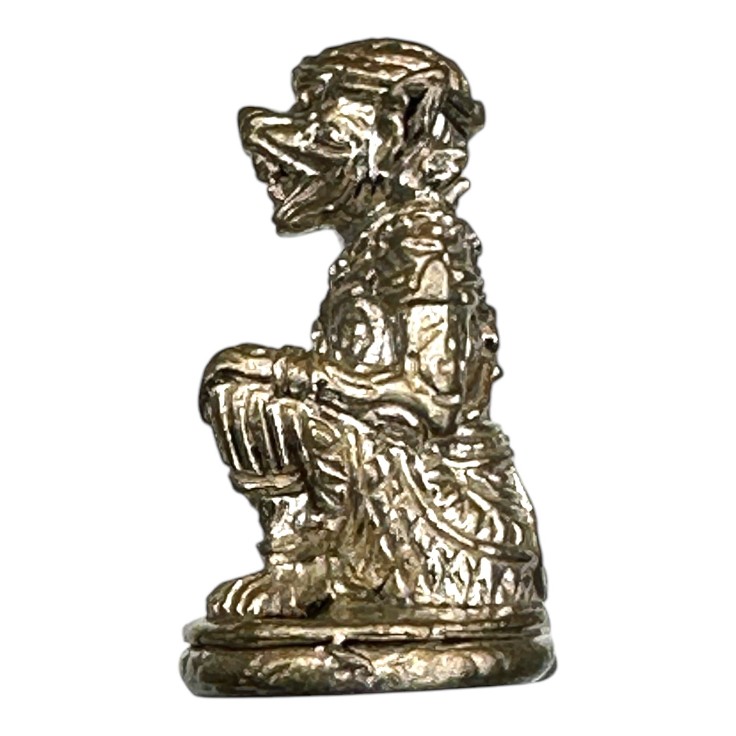 หนุมานลอยองค์อุดกริ่ง พิมพ์ใหญ่ เนื้อสัมฤทธิ์รมดำ หลวงปู่นน จนฺทวิโร วัดเขาพรานธูป จ.ประจวบคีรีขันธ์