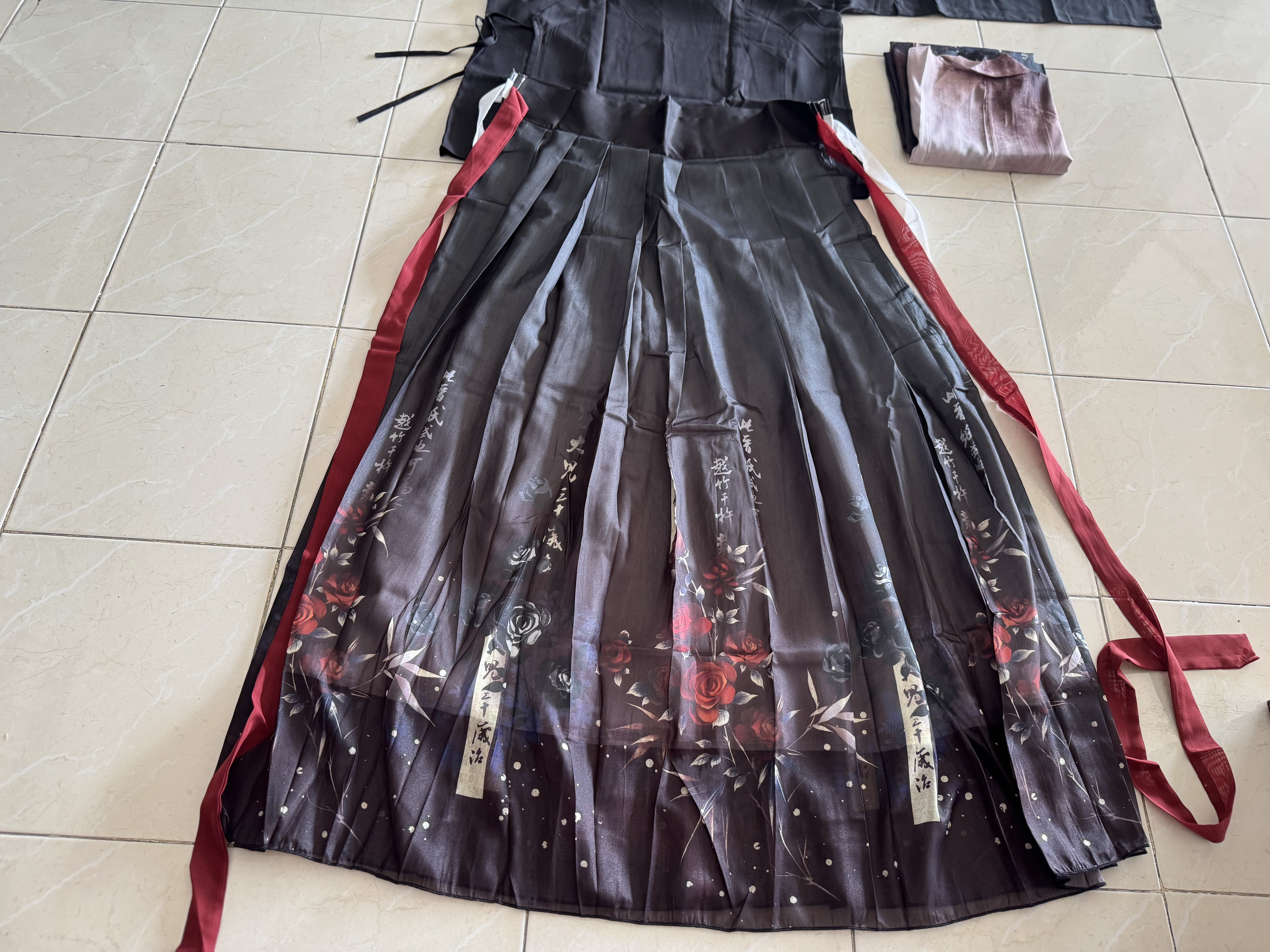 ชุดฮั่นสีดำ+น้ำตาล