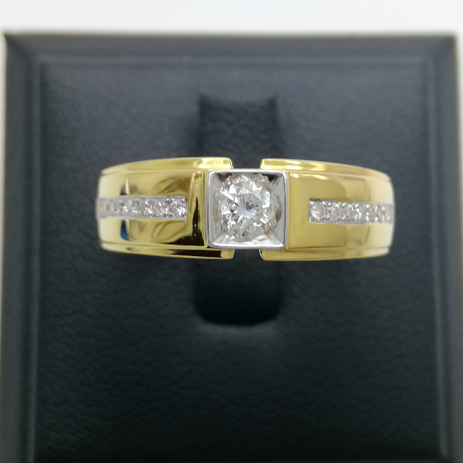 แหวนผู้ชายเพชรแท้ 0.23 cts