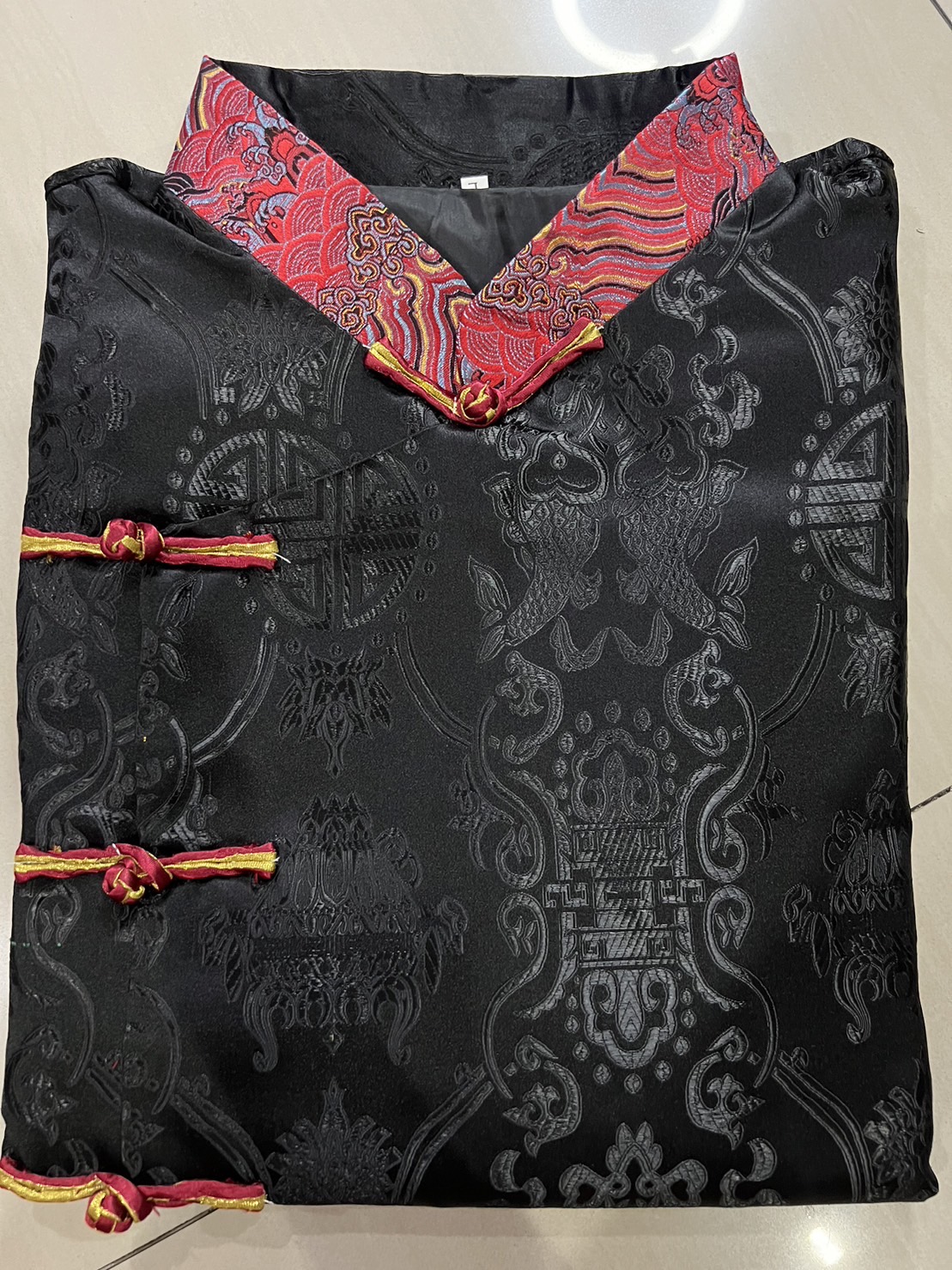 #ฉี่พ่าวดำผ้าไหมจีน รหัส FC 138